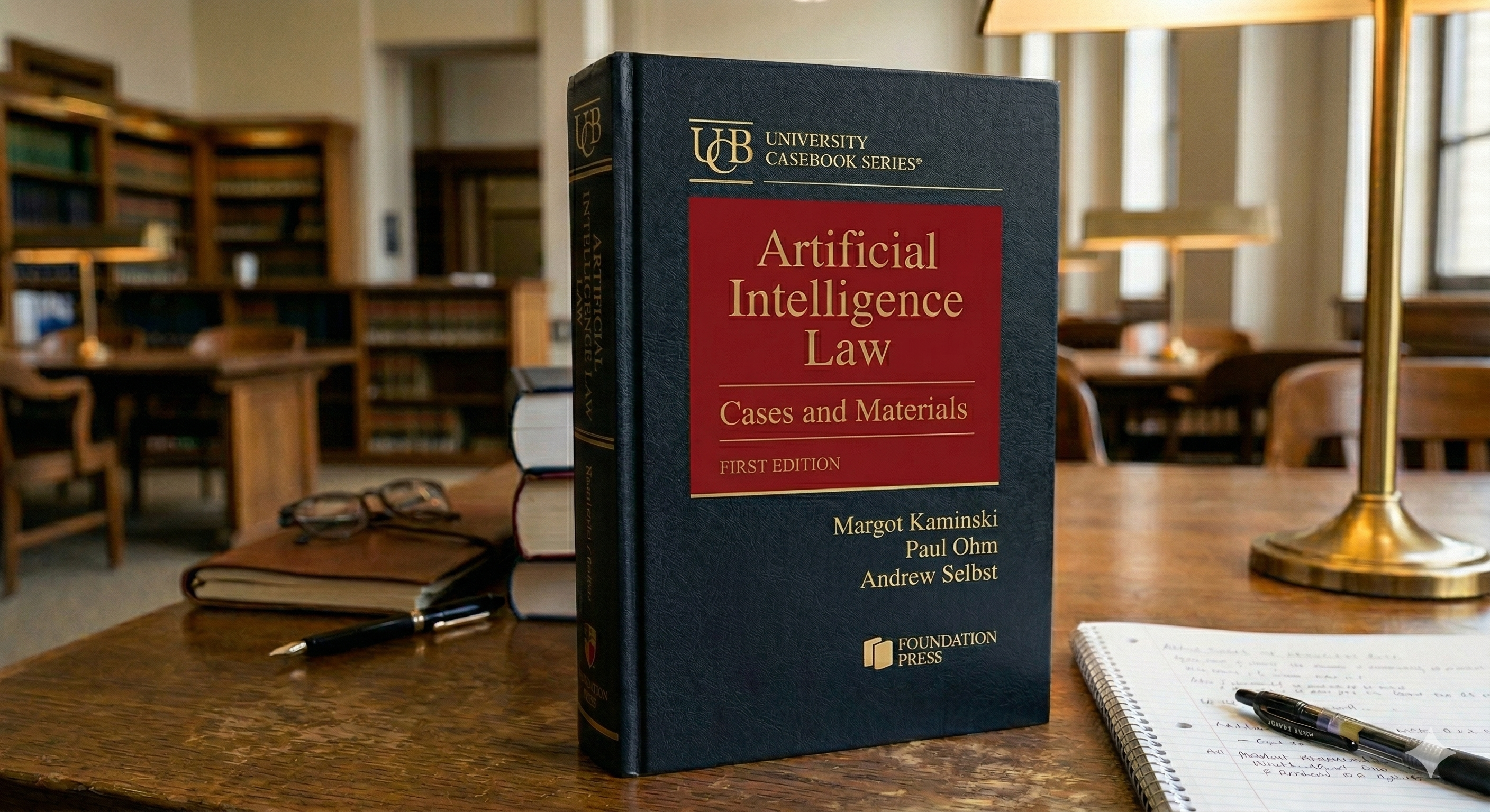 AI-generated mockup of cover of Kaminski, Ohm, and Selbst casebook